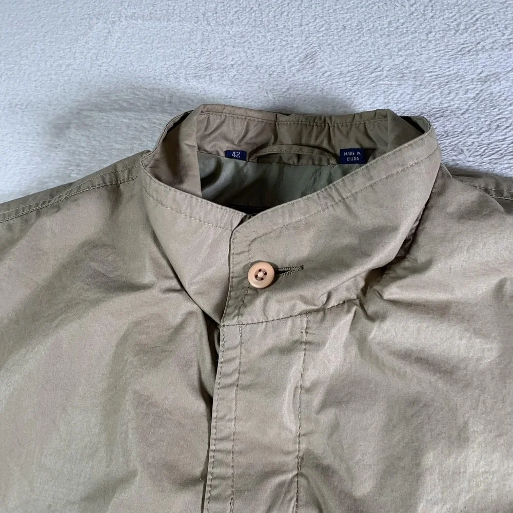 Members Only Club House Jacket Mens‎ 42 Beige Lightweight Windbreaker Bomber